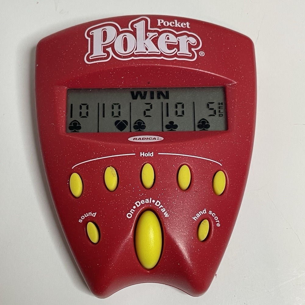 Radica Electronic Pocket Poker  Tested Works  2002